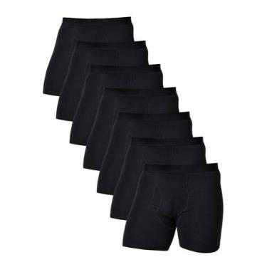 Imagem de Cuecas boxer Comfneat, algodão superelástico, elastano, masculinas, pr