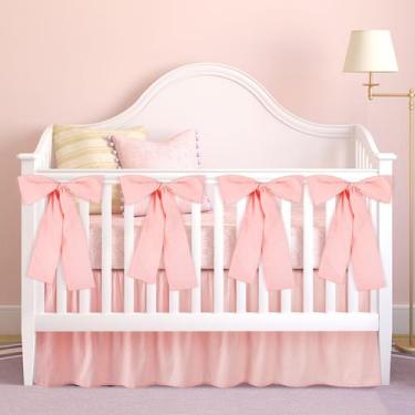 Imagem de Saia de cama SmoothNovelty Crib Pink 71x132 cm 35 cm Drop