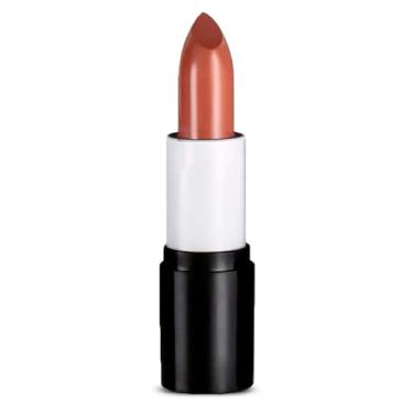 Imagem de Batom Cremoso Nude Coral, Acabamento Natural, Base Branca e Preta