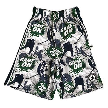 Imagem de Shorts de hóquei para meninos Flow Society Game On – Shorts para meninos cinza – shorts para academia, Cinza, Small