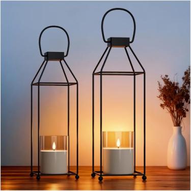 Imagem de YWYWLED Lanternas decorativas de vela