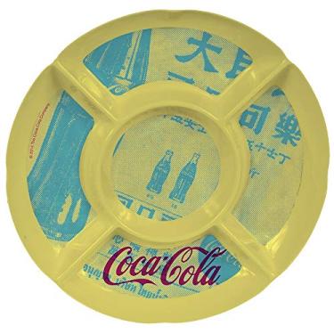 Imagem de PETISQUEIRA REDONDA COCA COLA NEWS PAPER AMARELA 27CM 26151