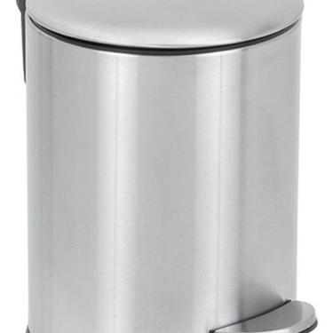 Imagem de Lixeira De Chão Para Banheiro 3L Inox 24X24X17Cm - Redonda