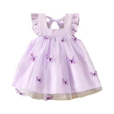 Imagem de Vestido De Verão Para Meninas Estilo Coreano Com Bordado Em Tule Saia 