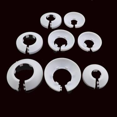 Imagem de ZHYOHEN 8 peças 16/20/25/32 mm decoração de tampa de tubo de água com flange