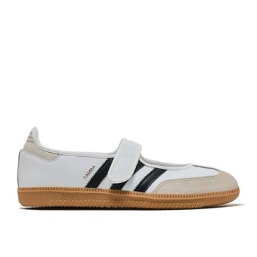 Imagem de adidas Samba Jane Tênis feminino, Calçado branco/alumínio/preto central, 40