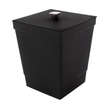 Imagem de Lixeira 6,5 Litros Quadrada Com Tampa De Pegar Cesto De Lixo Multiuso 