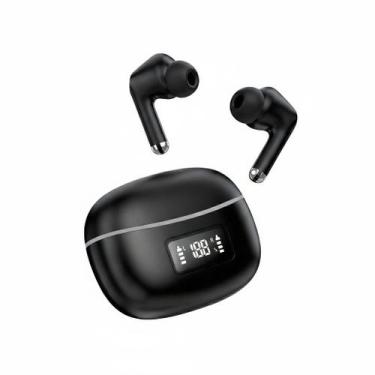 Imagem de Fone de Ouvido Bluetooth sem Fio com Microfone e Estojo Led Preto - Ge