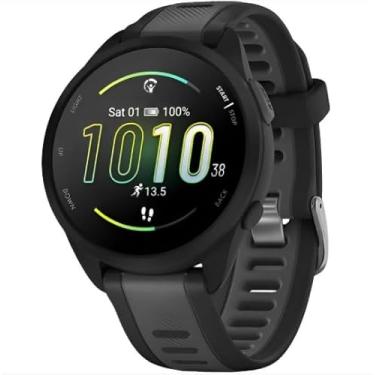 Imagem de Relógio Forerunner 165, Bateria 14 dias, tela AMOLED, Gps, Treinos Personalizados, resistente à água, original Nota Fiscal e garantia - Preto