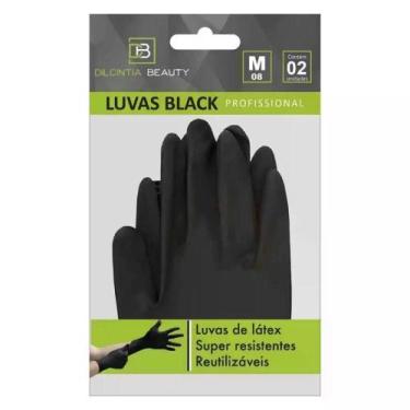 Imagem de Luva Látex Black Tamanho M 1Par Dilcintia