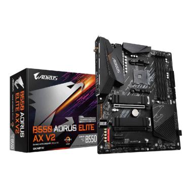 Imagem de Placa Mãe Gigabyte B550 AORUS ELITE AX V2 AM4 4xDDR4 Chipset AMD B550 ATX