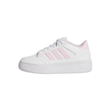 Imagem de adidas Tênis infantil unissex Break Start Bold, Branco/Rosa Claro/Branco, 21