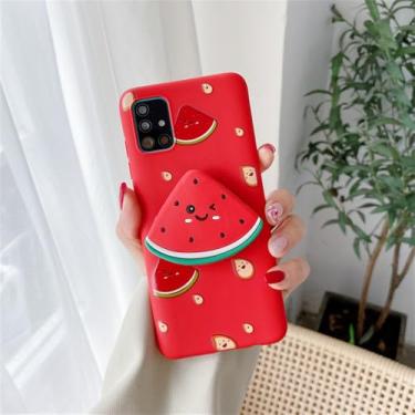 Imagem de Capa de silicone com suporte para celular em formato de frutas para Xiaomi Redmi Note 10 Pro Note 11 8 9 Pro Max 9S 10S 8T 7 9 9C 9A 9T, suporte de melancia, para Redmi 9A