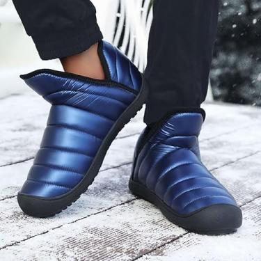 Imagem de Botas femininas masculinas de inverno para neve e sola zero drop, Safira azul, 6.5 Women/5.5 Men