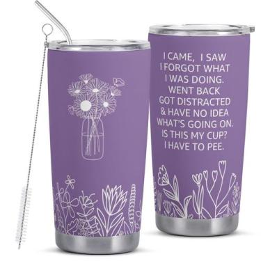 Imagem de Copo Sereficy I Came I Saw I Forgot 600 ml de aço inoxidável