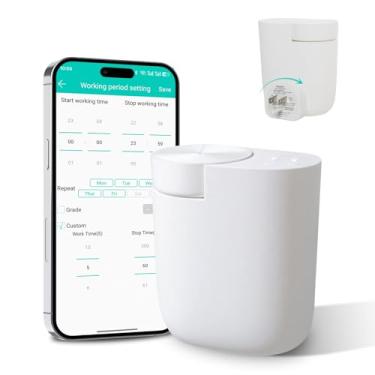 Imagem de Difusor de plugue – 800 pés quadrados, design sem oscilação, ajuste seguro na parede, controle de temporizador e botão de intensidade de perfume, aplicativo Bluetooth, difusores de perfume sem água