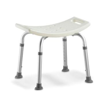 Imagem de Banqueta de Banho Higienica para Idoso Acessibilidade Branco Até 135 kg