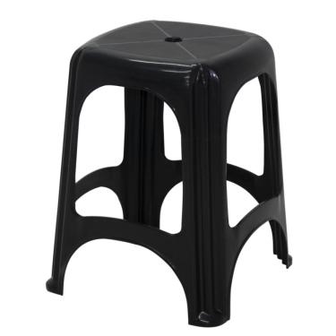 Imagem de Kit 12 Banqueta Tramontina Niteroi em Polipropileno Preto