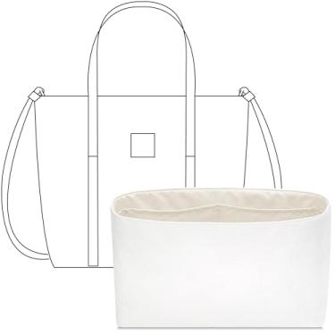 Imagem de FANJI Project Bolsa organizadora para bolsa MCM Aren Mini Visetos Shopper, ajuste personalizado dentro da bolsa Craie, leve, resistente à água