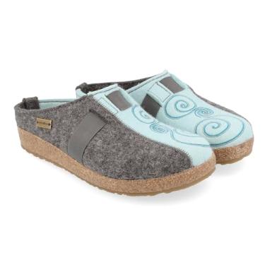 Imagem de HAFLINGER Magic Felt Clogs Mules Tênis unissex, Água-marinha 610, 34/36 BR
