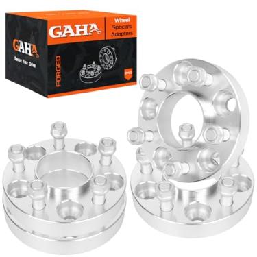 Imagem de Espaçadores de roda forjados 5 x 114,3 mm, 5 x 4,5 mm, furo do cubo de 71,5 mm, compatível com Dodge Charger 2006-2023, Challenger, Magnum, Chrysler, Ford Mustang 2015-2023 com parafusos de rosca M14