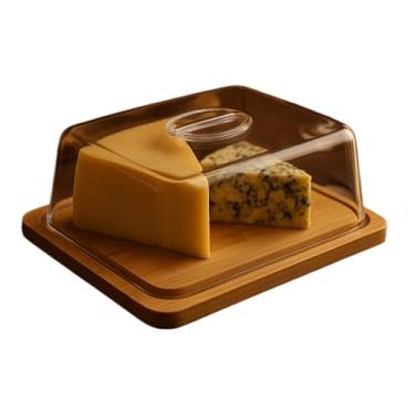 Imagem de Suporte Para Bolos Em AcríLico Transparente — Adequado Para Bolos, Pratos Frios E Queijos(QUEIJEIRA RETANGULAR)