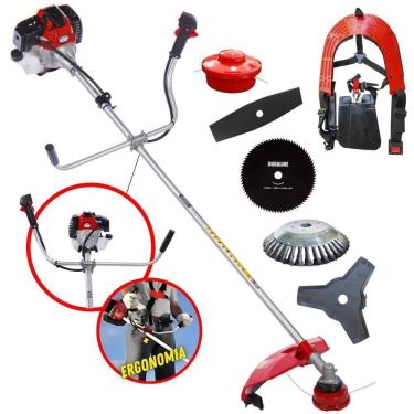 Imagem de Roçadeira Rt43l 43cc Com Carretel + Faca 2p 3p 80d E Escova