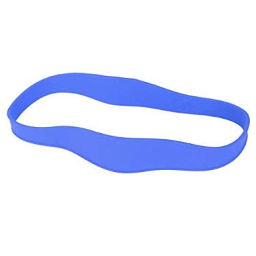 Imagem de Cryfokt Faixa de Corte de Cabelo Curva Guia de Corte de Cabelo de Silicone Evita Escorregar Limpeza Fácil para de Caseiros DIY Adequado para de DIY Em Casa Material: Silicone (Azul)