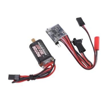 Imagem de RiToEasysports Controlador de Velocidade Elétrico ESC Escovado 30A Com Freio, ESC RC Compacto para Barcos de Carros 1/16 1/18 /24, Compatível Com Motores N20 030 050 130 180 2S Lipo NiMH (53T)