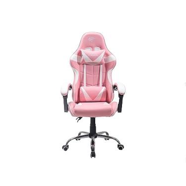 Imagem de CADEIRA GAMER HAVIT - GC933 ULTIMATE - ROSA E BRANCA (PINK)