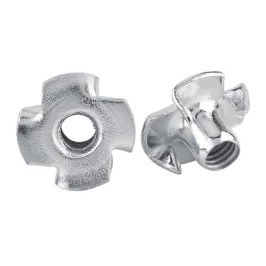 Imagem de Generic Porca Em T de Aço Carbono, Proteção contra Ferrugem, Porcas Em T, Fácil Ajuste, Soquete Rosqueado para Marcenaria, 50 Peças de de Aglomerado (M6 (50 unidades/pacote))