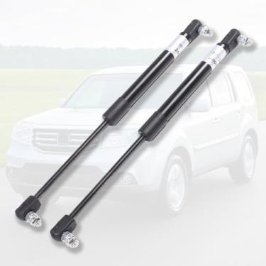 Imagem de Compatível com Honda Pilot 2015 2016 2017 2018 2019 2020 2021 2022 amortecedores hidráulicos do capô, 2 peças de suportes de elevação do capô dianteiro, amortecedores de elevação do capô movido a gás