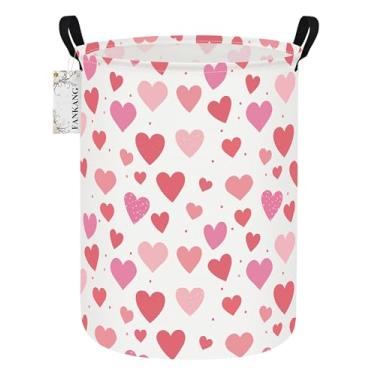 Imagem de FANKANG Cesta de armazenamento, cesto de roupa suja de lona dobrável com revestimento PE impermeável cestas grandes de armazenamento para crianças, meninos e meninas, escritório, quarto, roupas