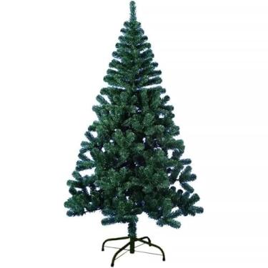 Imagem de Árvore de Natal Pinheiro Verde Luxo 210cm 800 Galhos Realista Montagem Fácil Decoração
