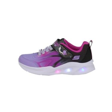 Imagem de Skechers Tênis feminino Sola Glow, Preto/Multi, 13 Little Kid