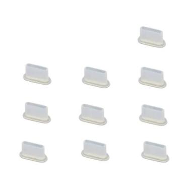 Imagem de Protetores De Poeira De Silicone Tipo-C Para Porta De Carregamento USB
