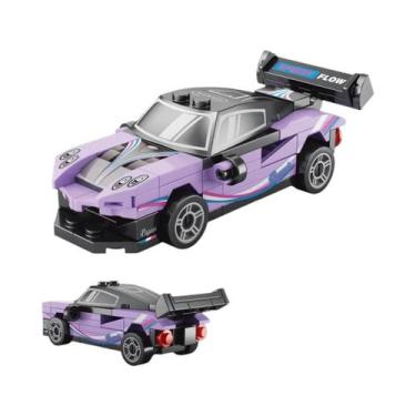 Imagem de Conjunto De Brinquedos De Blocos De Montar Com 12 Carros De Retorno Pa