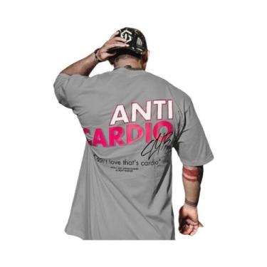 Imagem de Camiseta Esportiva Masculina Oversized De Verão Em Algodão Anti-Carbon
