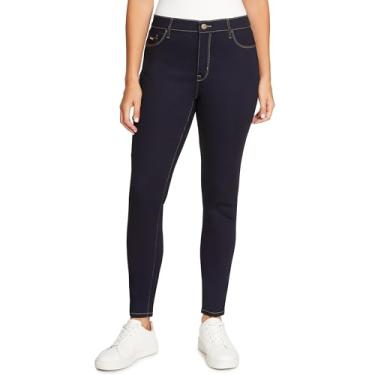 Imagem de Nine West Calça jeans skinny feminina cintura alta perfeita, Rinse Deco, 14