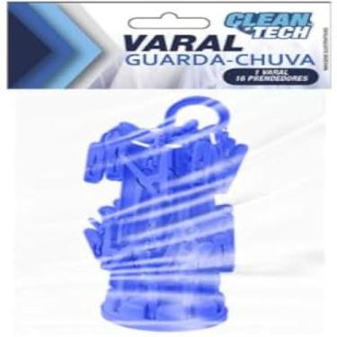 Imagem de Varal portatil com 16 prendedores para secar roupas, sortido.