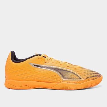 Imagem de Chuteira Futsal Puma Ultra 6 Play Unissex, Laranja, 39