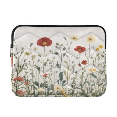 Imagem de Coikll Wildflowers (1) bolsa para laptop à prova de choque capa protetora para computador para notebook de 13 a 14 polegadas