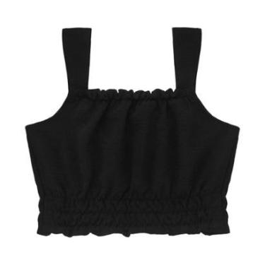 Imagem de Blusa De Alça Juvenil Feminina Minty Preto-Feminino