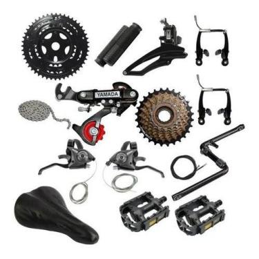 Imagem de Kit Relação 21v Bicicleta Rapid Fire + Freio Pedive Completo - Yamada