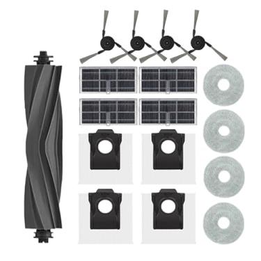 Imagem de Acessórios Compatíveis com Dreame L40 Ultra / X40 Ultra - Sacos de Pó + Mop + Escovas Principal e Laterais + Panos de Limpeza - Kit Completo de Reposição para Aspirador Robô(3)