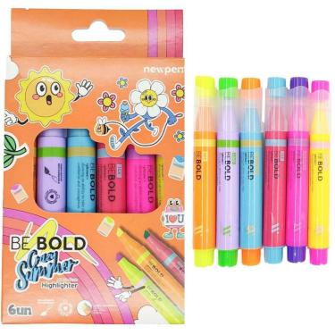 Imagem de Marca Texto Be Bold Crazy Summer - 6 Cores - Newpen