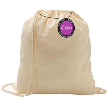 Imagem de Mochila tipo Saco Gym Sack em Algodão e Poliéster Hand TopGet (Natural)