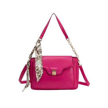 Imagem de Lenna's Bolsa Transversal Média com Alça de Corrente Estilo Casual Rosa