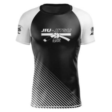 Imagem de Camiseta Black Cat Sport Wear Faixa Jiu-Jitsu Rash Guard Segunda Pele Proteção-Unissex