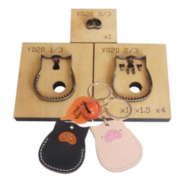 Imagem de YJIUYUANQ Corte de metal de couro, faça você mesmo, cortador de perfuração de aço de liga para suporte de cartão de controle de acesso DIY feito à mão